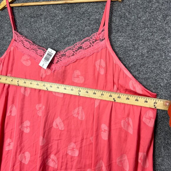 NWT Torrid Swing Cami Jacquard Hearts Pink Tank Top Women Size 4X - Picture 5 of 8
